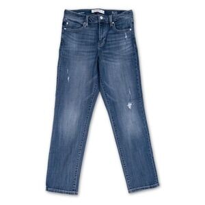 Liverpool Los Angeles Girlfriend Eco Logical Jeans Womens 6 Blue Distressed
